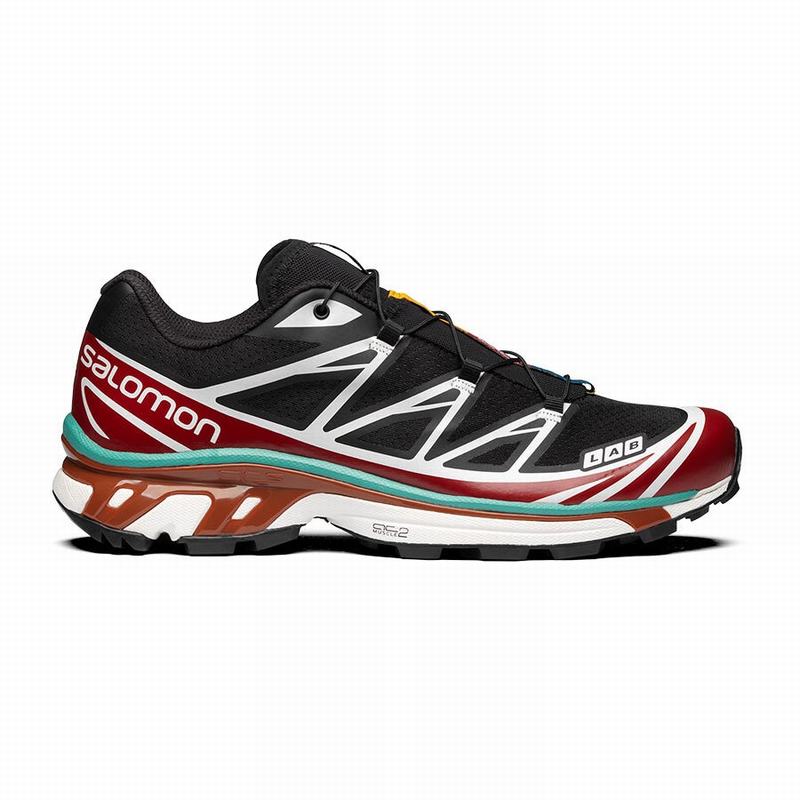 Zapatillas Trail Running Salomon Hombre Negras / Rojas - Salomon Argentina XT-6 ,791205-IBA